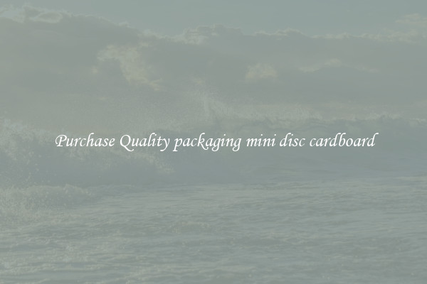 Purchase Quality packaging mini disc cardboard