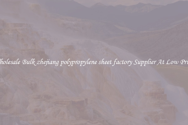 Wholesale Bulk zhejiang polypropylene sheet factory Supplier At Low Prices