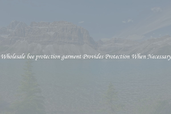 Wholesale bee protection garment Provides Protection When Necessary