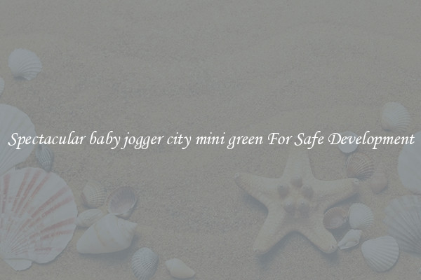 Spectacular baby jogger city mini green For Safe Development
