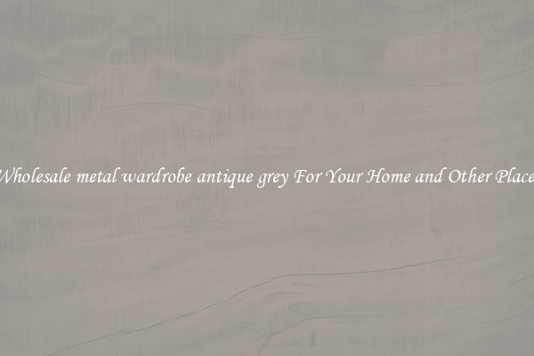Wholesale metal wardrobe antique grey For Your Home and Other Places