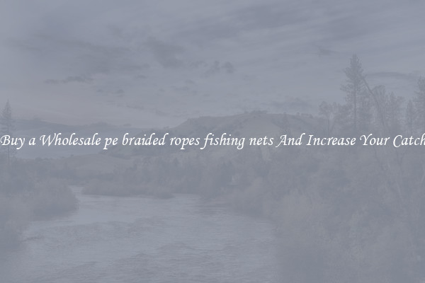 Buy a Wholesale pe braided ropes fishing nets And Increase Your Catch