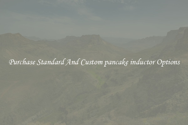 Purchase Standard And Custom pancake inductor Options
