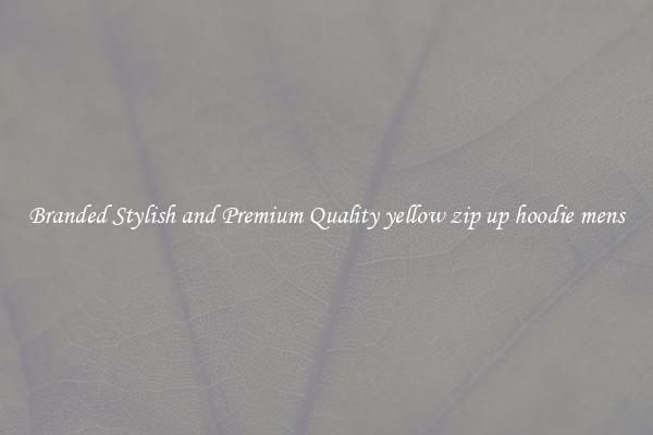 Branded Stylish and Premium Quality yellow zip up hoodie mens