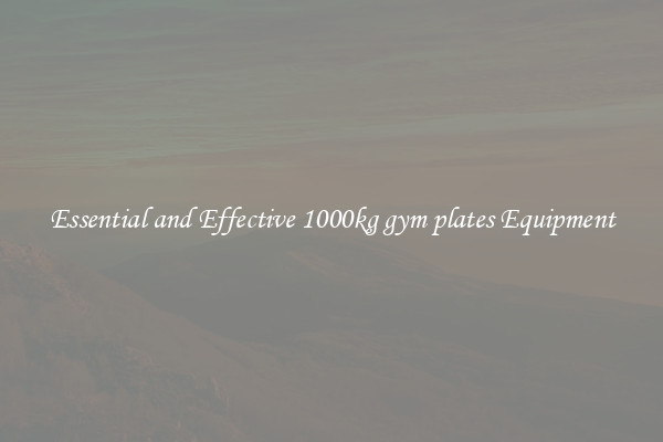 Essential and Effective 1000kg gym plates Equipment