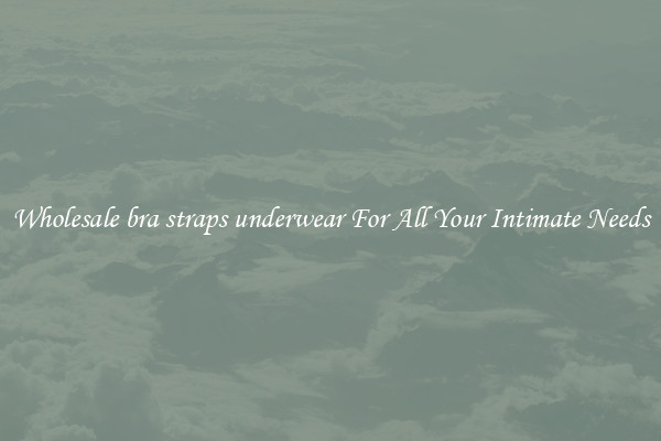 Wholesale bra straps underwear For All Your Intimate Needs