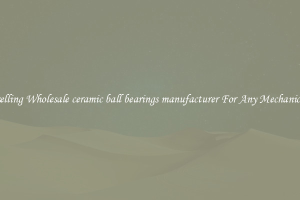 Fast-selling Wholesale ceramic ball bearings manufacturer For Any Mechanical Use