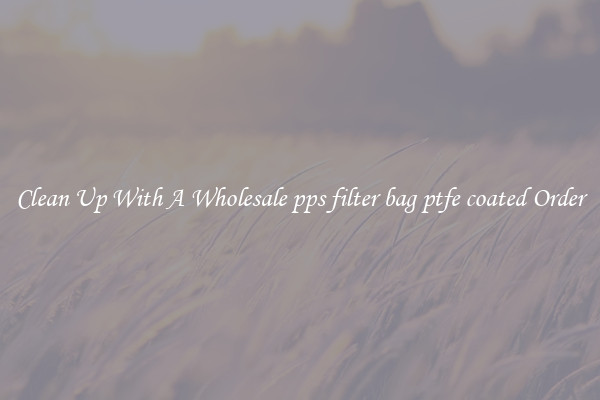 Clean Up With A Wholesale pps filter bag ptfe coated Order